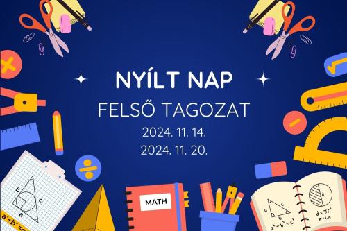 Nyílt nap - Felső tagozat