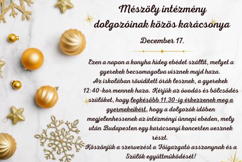 Intézményi karácsony