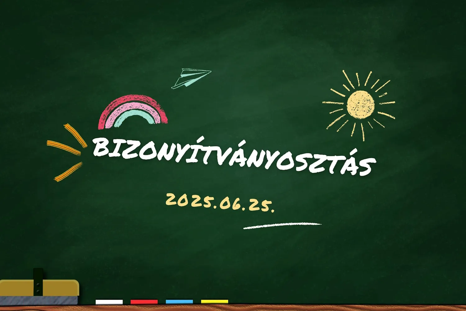 Bizonyítványosztás