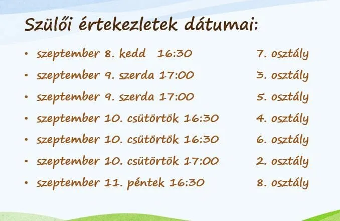 szülőik dátumai